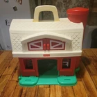 Vintage Fisher Price Hinged Red Barn 2590 Little People Farm w/ Silo Barn Only