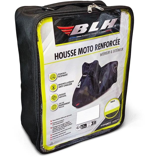 Housse moto renforcée BLH bâche robuste haut de gamme en textile tressé - 2