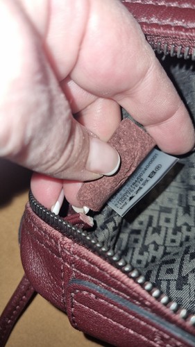 Longchamp Le Pliage Leather Shoulder Bag Crossbody Bordeaux Handbag Small - Picture 13 of 19