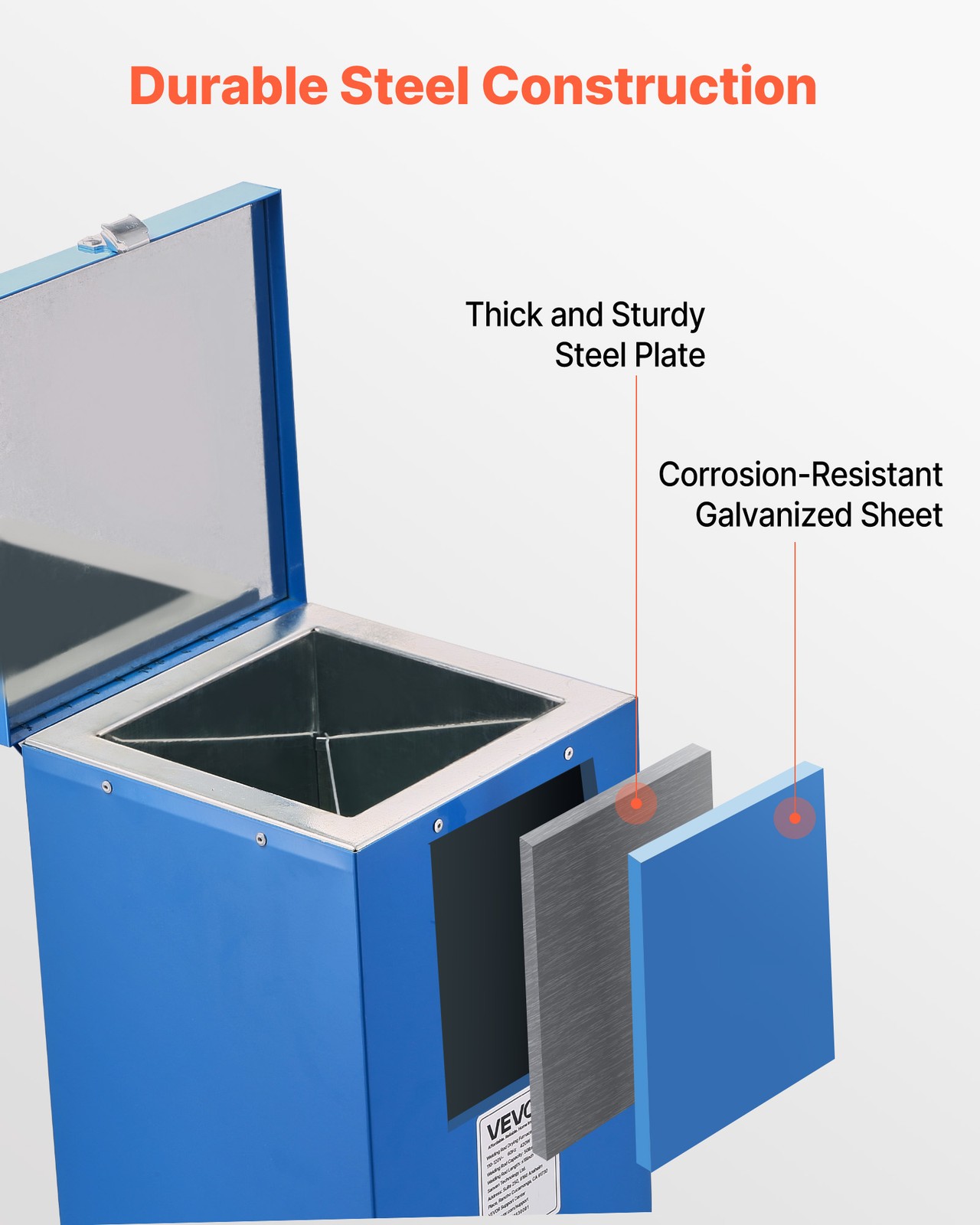 VEVOR Welding Rod Oven 50LBS Capacity 420W Drying Oven for 18-inch Electrodes