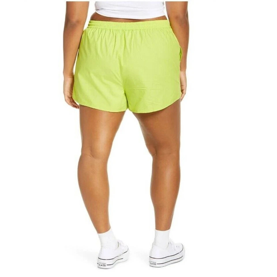 BP. Pantalones Cortos Deportivos Nordstrom Mujer Verde Algodón Tejido Cordón Talla Grande 3X Foto 2 de 4