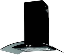 Essentials AEHCG60BK Extractor Hood 60cm - Curved Glass Chimney Cooker Hood - 3