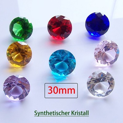 30mm Künstliche Kristalldiamanten Synthetische Farbige Diamanten