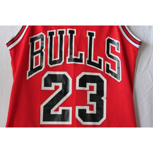 Maglia Uomo Champion Chicago Bulls Michael Jordan #23 Rossa *BELLA - Foto 3 di 7