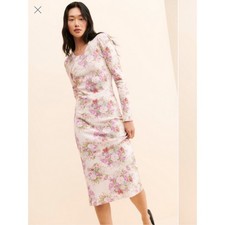 LoveShackFancy Lisa Floral Midi Dress Size XS