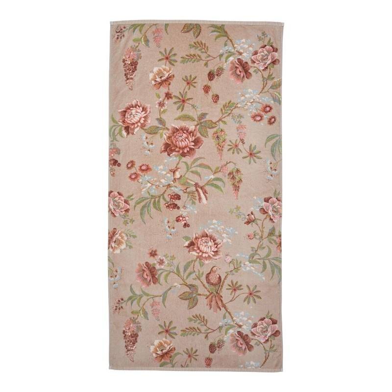 Telo bagno doccia 70x140 in spugna PIP STUDIO Secret Garden beige