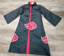 Naruto Akatsuki Sausuke Itachi Robe Cloak Coat Halloween Cosplay Costume S/M