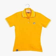 Milk Mocha Bear: Matcha Polo Shirt - Yellow / Women / S