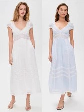 LoveShackFancy Suvi Cotton Victorian Style Dress