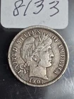 1901 O BARBER DIME - PLEASE NOTE DETAILS/SCRATCHES ON OBVERSE SIDE
