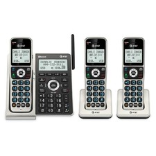 AT T Cordless Phone 3 Handsets Answering Machine Smart Call Block Bluetooth