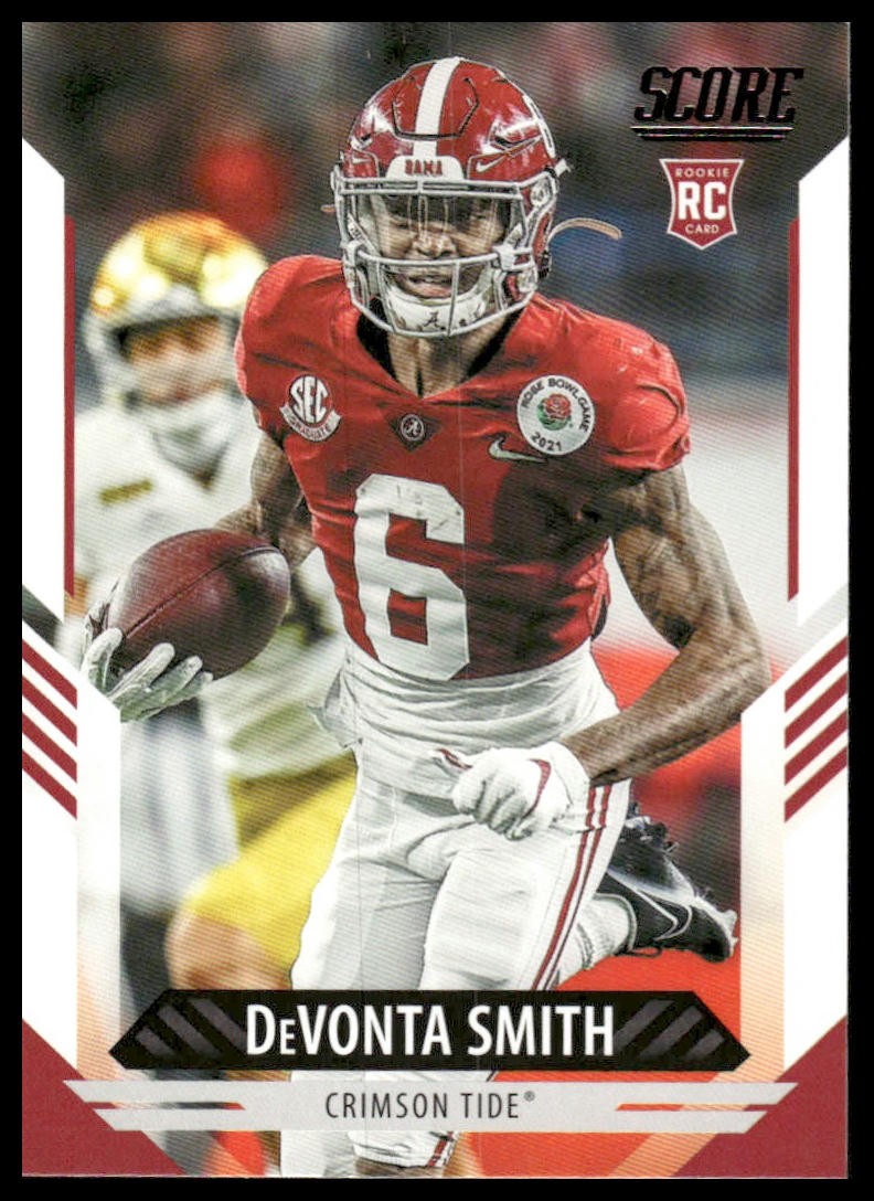 DeVonta Smith Rookie RC 2021 Score #324 Alabama Crimson Tide