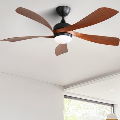 Innen/Außen Deckenventilator 52 Zoll mit Licht u. FB, reversibler DC-Motor