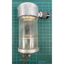 Vtg M-B Products Compressed Air Line Lubricator Oiler Glass Bowl Detroit MI USA