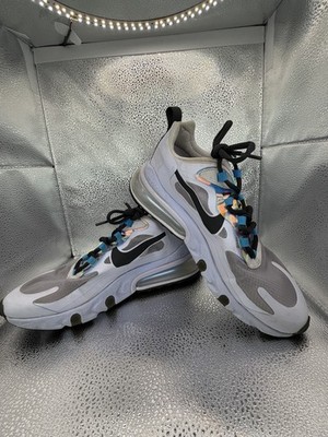 Nike Air Max 270 React White Iridescent Blue CT1613-500 Women's Size 8 Good