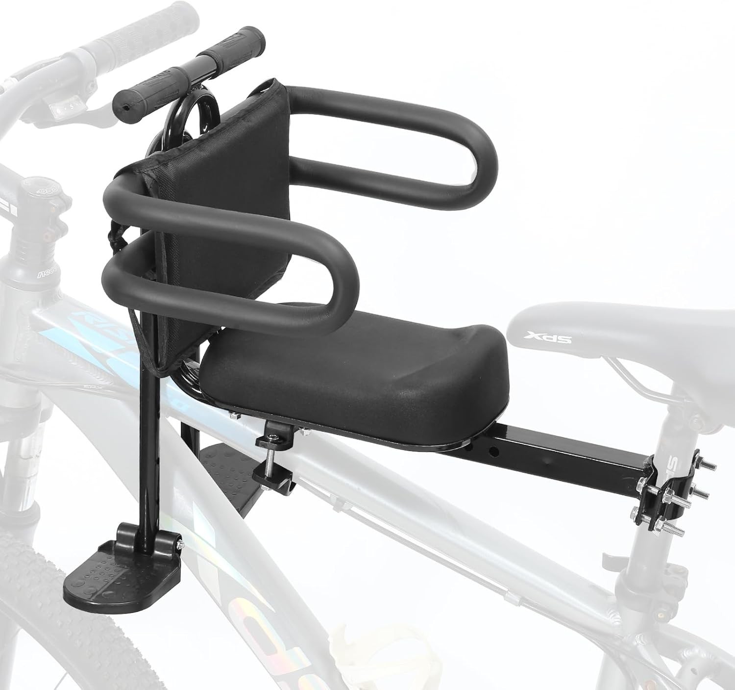Kids Bike Seat Front Mounted and Handlebar Child Bike Seat Detachable Front M...