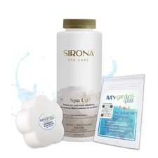 Sirona 82100 Spa Up, 2 LBS – Includes My Garden Pool 20 Ct. Test Strips &...