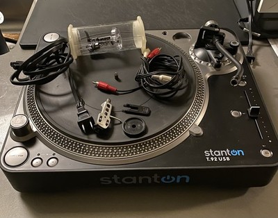 Stanton T.92 USB Direct Drive DJ Turntable Record Player Pitch Control Works