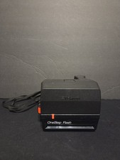 Vintage Polaroid One Step Flash 600 Instant Film Camera w/ Strap Untested Prop
