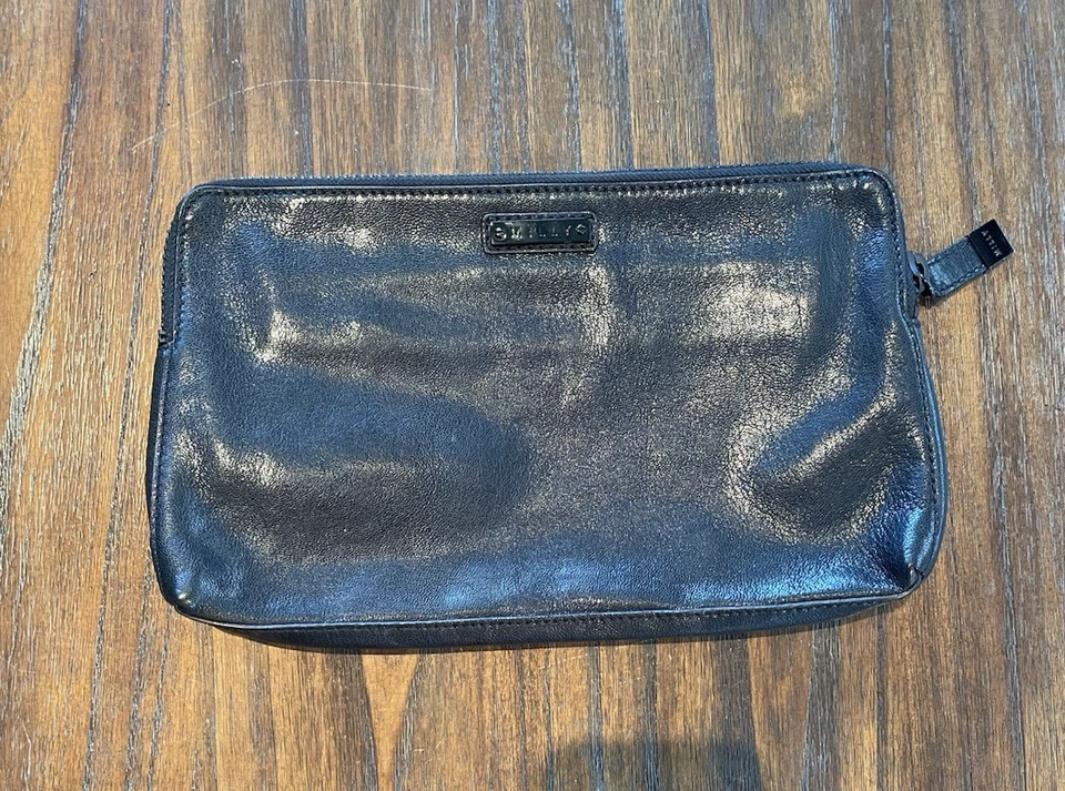 Milly винтажный пирамиды с заклепками из натуральной кожи клатч сумочка черный - Изображение 3 из 4