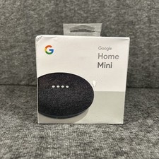 New in Sealed Box Google Home Mini Charcoal Smart Speaker Factory Sealed