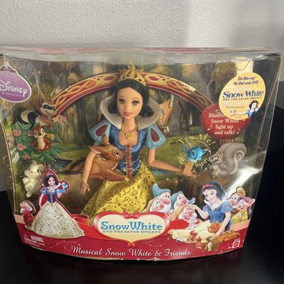 Mattel Vintage Disney Princess Musical Snow White Friends Playset Light Up Doll
