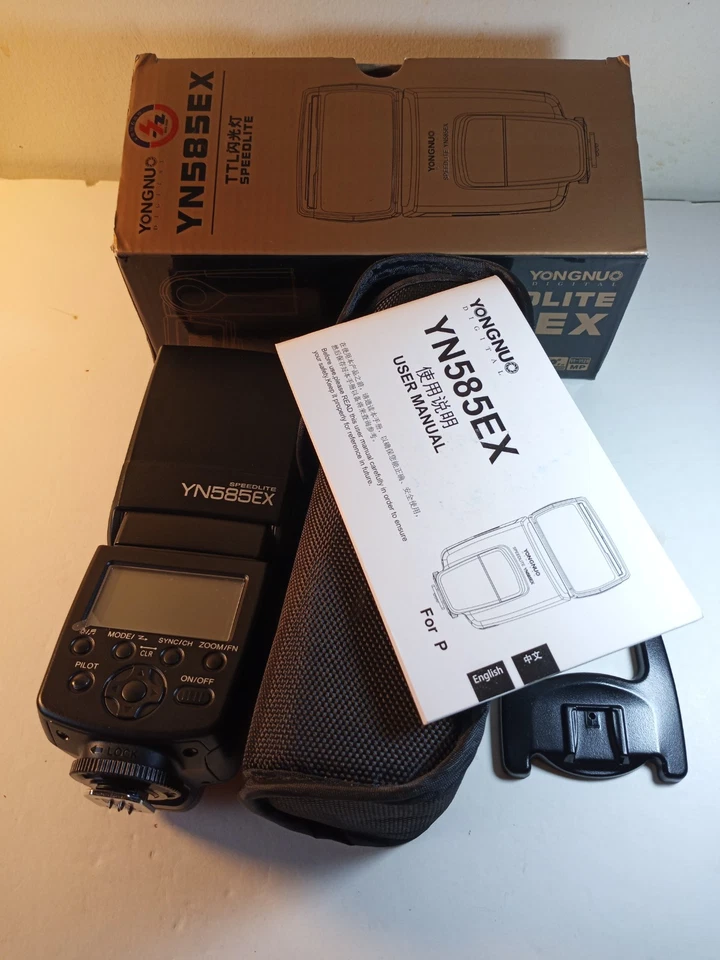 New Yongnuo Digital YN585EX Speedlite Hot Shoes Mount Flash Tested Working - Image 2 of 4
