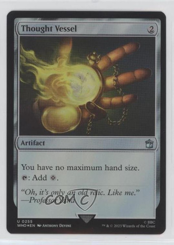 2023 Magic: The Gathering - Universes Beyond: Doctor Who Foil Thought Vessel 9ad