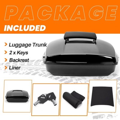 Motorcycle Razor Tour Pak Pack Trunk For Harley Touring Road King Motorcycle Razor Tour Pak Pack Trunk For Harley Touring Road King