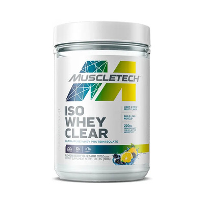 Muscletech Iso Whey Clear (1.1lbs) Lemon Berry Blizzard (93,42 EUR/kg)