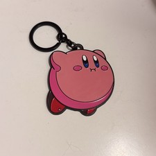 Kirby Metal Charm Keychain