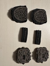 VTG Victorian Shoe Clip Rhinestone Silver Triumph Holfast READ Craft