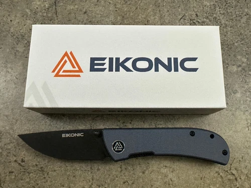 Eikonic Fairwind Folding Knife Steel Blue G10 Handle Premium D2 Steel Blade
