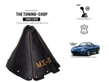Schaltsack Schaltmanschette Fur Mazda MX5 MK2 1998-2005 Leder "MX-5" Tan
