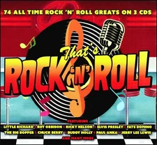 74 Greatest ROCK & ROLL Hits * New 3-CD Set * All Original 50's +60's Recordings