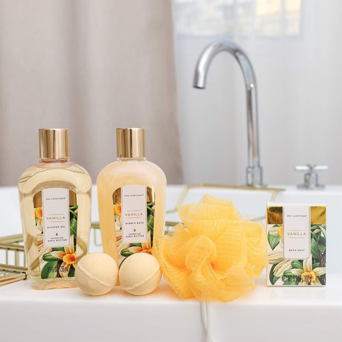 Damen Bade Geschenkset - Beauty Set für Frauen 8 tlg. Geburtstagsgeschenk Van... - Bild 2 von 7