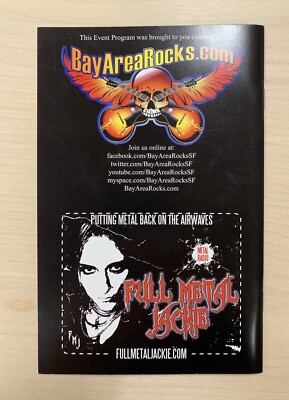 Slaughter By The Water 2 Festival 6/25/11 Program Book Thrash