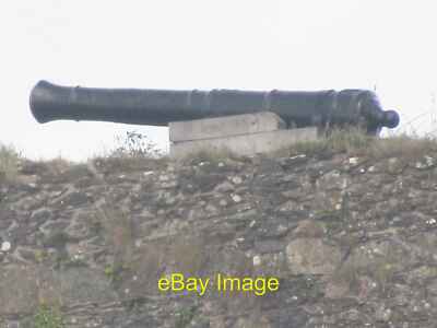 Photo 6x4 Fishguard Fort - Cannon Fishguard Fort on Castle Point overlook c2021