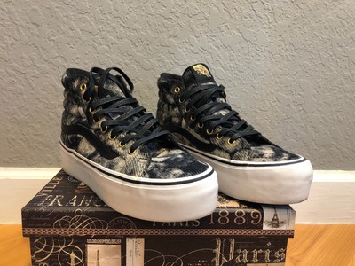 vans platform grey gold