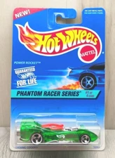 1997 Hot Wheels #529 Phantom Racers Series 1/4 POWER ROCKET Trans Green