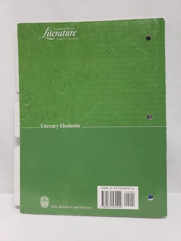 Elements of Literature First Course Literary Elements: Transparencies, Workshe.. - Image 2 of 4