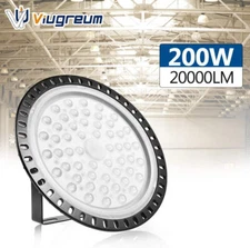 200W UFO LED High Bay Light Warehouse Led Shop Industrial Fixture Super Bright