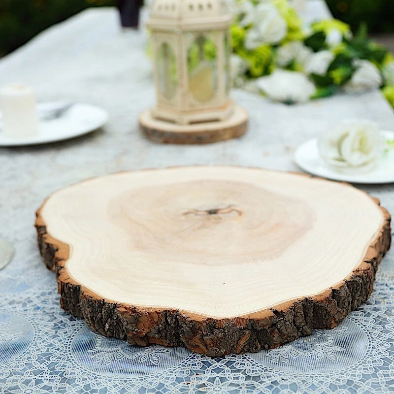 14-18 Natural Round Poplar Wood Slices Wedding Centerpieces Crafts  Decorations