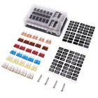 Blade Fuse Box 12 Way Distribution Bar Bus Boat Car Set Marine Holder 12V/32V