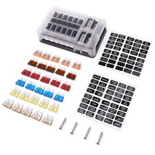 12-way 12-32v Automotive Car Blade Fuse Block Atc Ato Fuse Box Bus Bar System