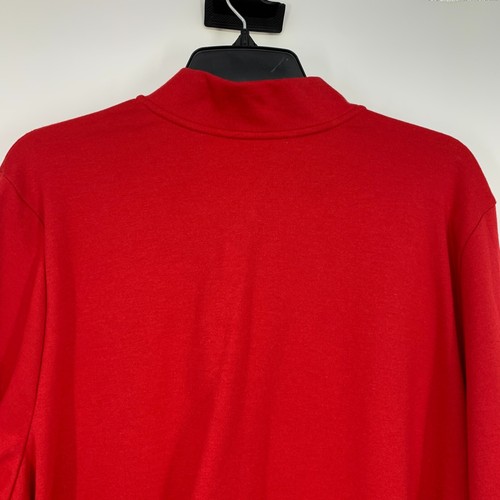 Liz Claiborne Jacke Damen Übergröße 2X Bomber rot durchgehender Reißverschluss Langarm neu mit Etikett - Bild 8 von 9