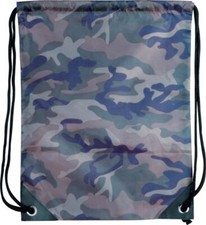 STOCK 10 PEZZI Zaino zainetto sacca stile militare mimetico chiusura a c 0N2H