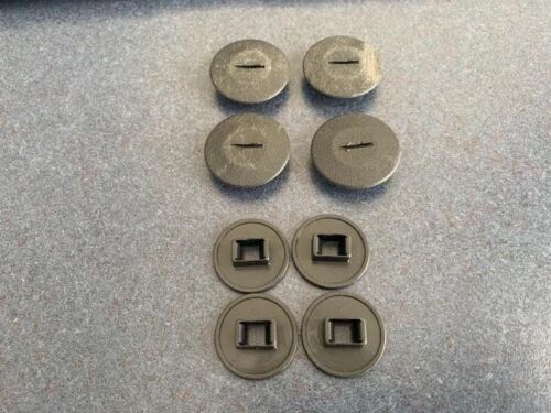 (4) 93-97 OEM Honda Del Sol Trunk Floor Carpet To Board 1/4 turn fasteners clips