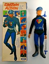Vintage 1968 CAPTAIN ACTION The Super Hero Action Figure IDEAL COMPLETE in BOX