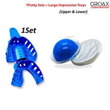 Dental Impression Material Hydrophilic Firmer Putty Upper & Lower Tray Silicone
